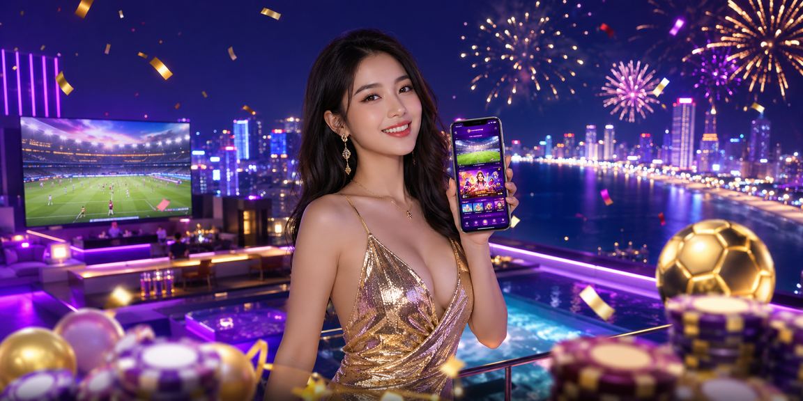 Người chơi tại Nha Trang trải nghiệm casino trực tuyến trên điện thoại với ánh đèn neon rực rỡ về đêm